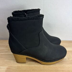 Style & Co Townaa Clog Booties- Black Nubuck- Size 7.5 M- New